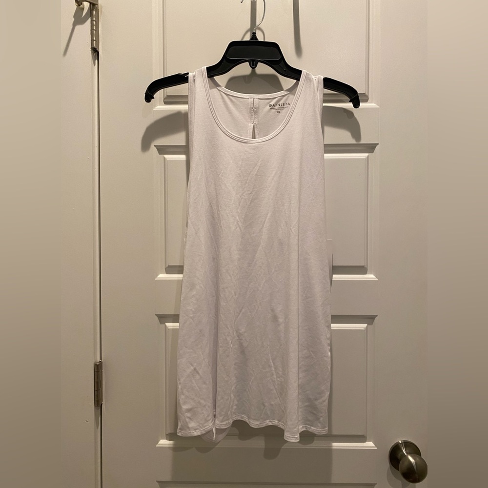 Athleta Vital Essence Tie Back tank - White - size XL (NWT)
